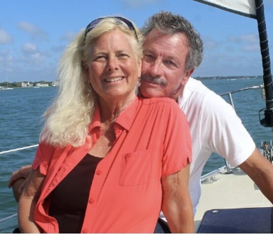 Captain Tim and Jan aboard the Key Breeze
