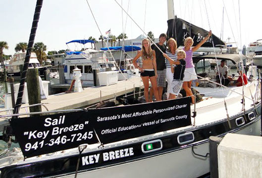 Key Sailing Sarasota Repeat Customers The majority of our guests are repeat customers. Come sail with us and experience a bit of peace on earth!